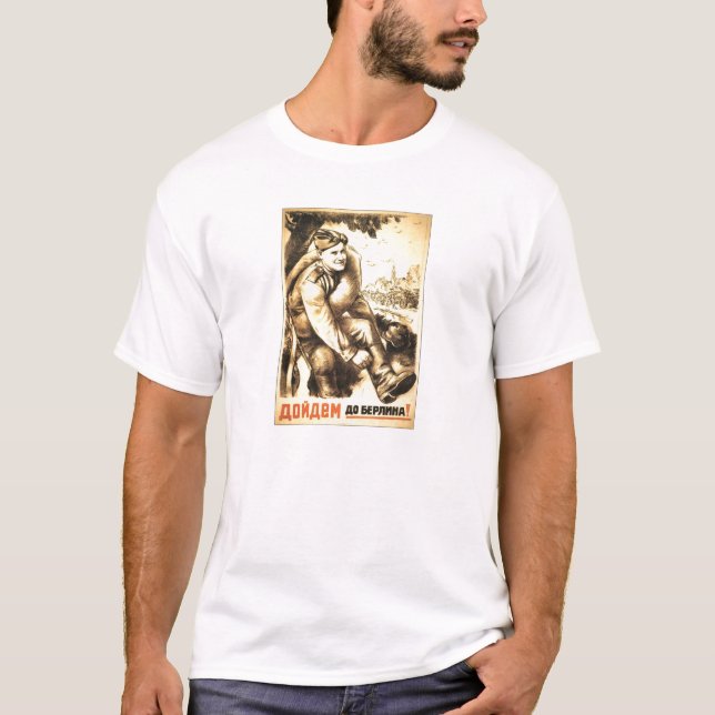 Camiseta Posters de la propaganda de Unión Soviética de la (Anverso)