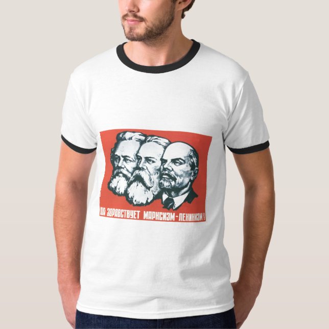 Camiseta Posters de la propaganda de Unión Soviética de la (Anverso)