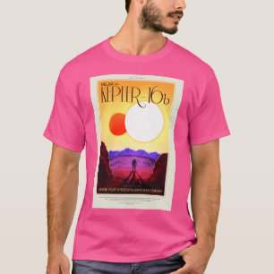 Camiseta Posters de turismo espacial de la Nasa Kepler 16B