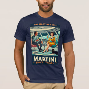 Camiseta Pósters de viaje espaciales de Martini Los Martini