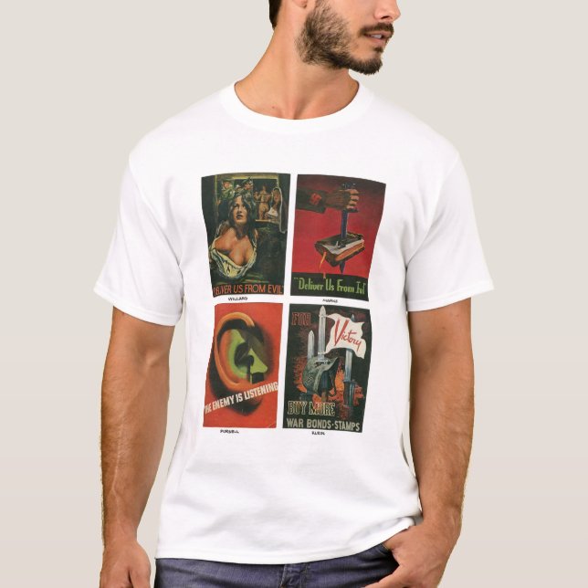 Camiseta Posters del vintage WWII (Anverso)