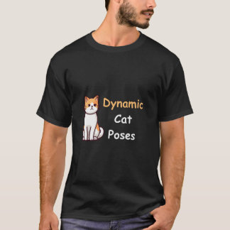 Camiseta Postes de gato dinámicos | Arte Minimalista de Cat