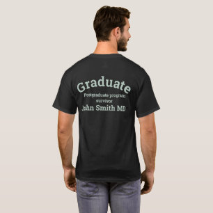 Camiseta Postgraduate MD doctor program survivor