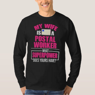 Camiseta Postman de Poder Postal de Trabajadora Postal