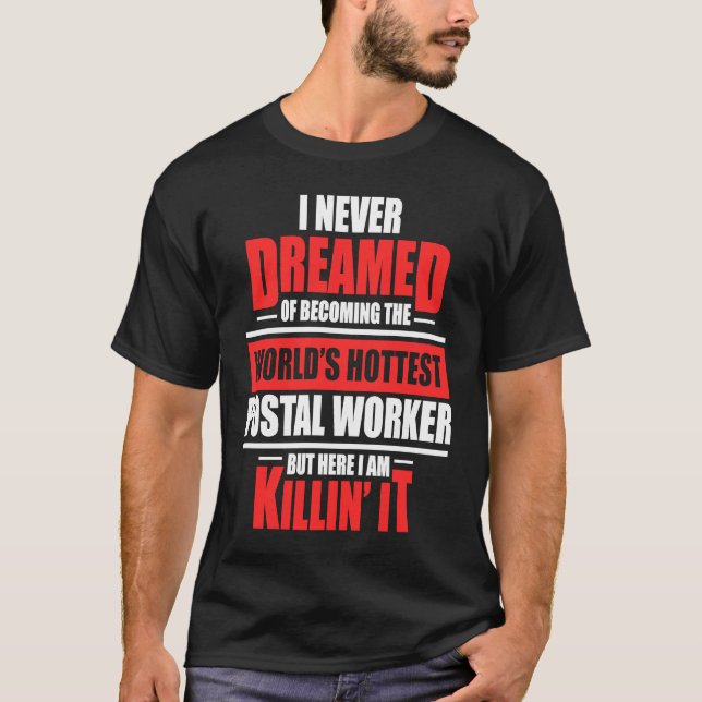 Camiseta Postman de Post Worker Hottest Mailman (Anverso)