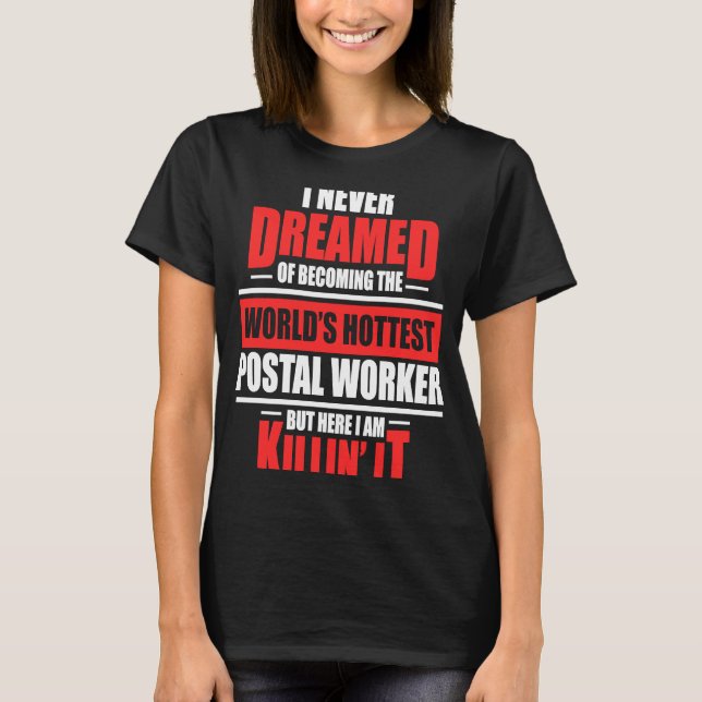 Camiseta Postman de Post Worker Hottest Mailman (Anverso)