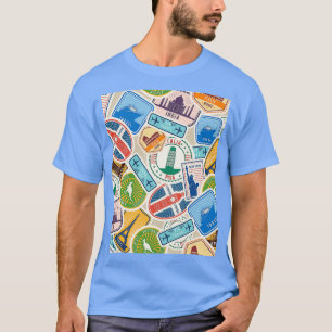 Camiseta Postmarks from Everywhere Graphic