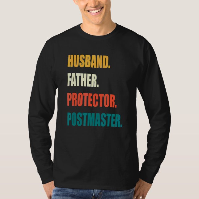 Camiseta Postmaster del protector del padre del marido (Anverso)