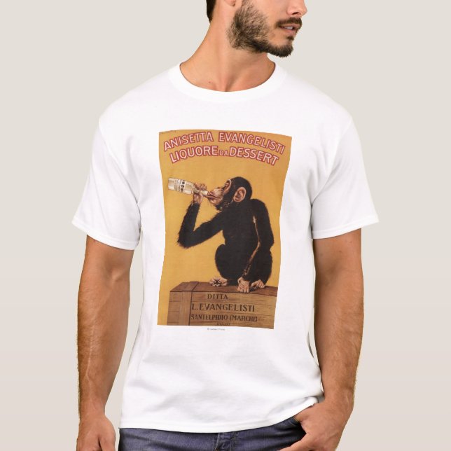 Camiseta Postre de Anisetta Evangelisti Liquore DA (Anverso)