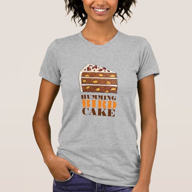 Camiseta Postre de rebanada de tarta de la capa de coñac de (Anverso)