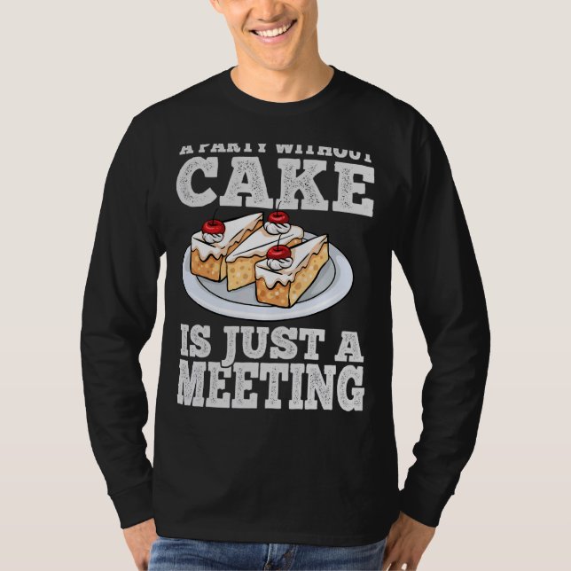 Camiseta postre de torta cumpleaños comida de chocolate amo (Anverso)