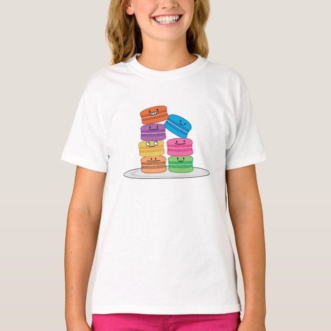 Camiseta Postre dulce francés de la galleta de los (Anverso)