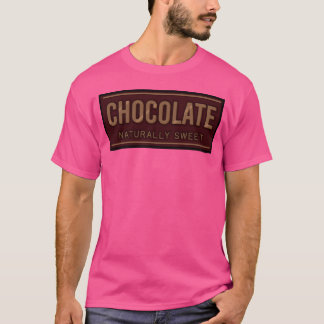 Camiseta Postre naturalmente dulce de chocolate Amante de l