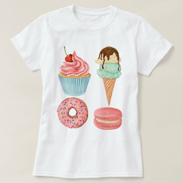 Camiseta Postres (Diseño del anverso)