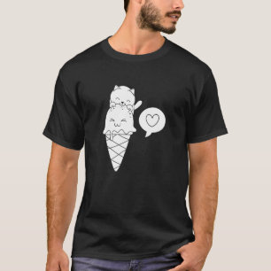 Camiseta Postres de gato de helado dulce Gatos propios de g