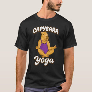 Camiseta Postura de yoga de carpincho en leotardo gimnástic