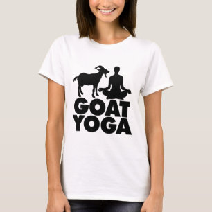 Camiseta Postura de Yoga de Loto Cabra Yoga _1