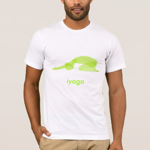 Camiseta postura de yoga, postura hacia abajo