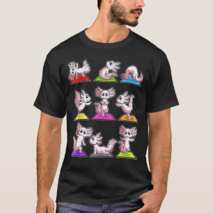Camiseta Posturas de yoga de Axolotl Deporte Gimnasia Ohm P