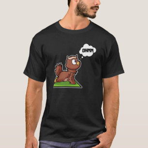 Camiseta Posturas de yoga de búho búho Deporte Gimnasia Ohm