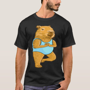 Camiseta posturas de Yoga de carpincho Meditación ejercicio