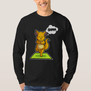 Camiseta Posturas de yoga de gato perezoso Deportes Gimnasi