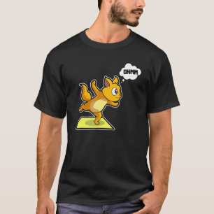 Camiseta Posturas de yoga de gato perezoso Deportes Gimnasi