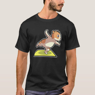 Camiseta Posturas de yoga de hámster Deporte Gimnasia Ohm L