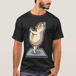 Camiseta Posturas de yoga de hámster Deporte Gimnasia Ohm L