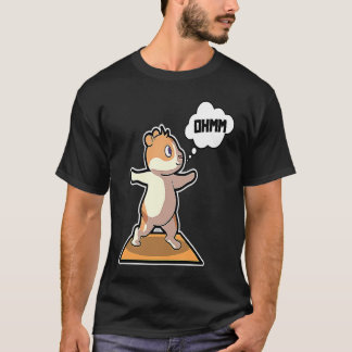 Camiseta Posturas de yoga de hámster Deporte Gimnasia Ohm L