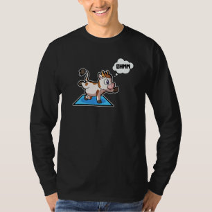 Camiseta Posturas de yoga de ternera Sport Gimnasia Ohm Lat