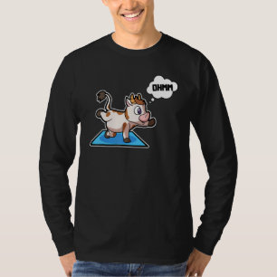 Camiseta Posturas de yoga de ternera Sport Gimnasia Ohm Lat