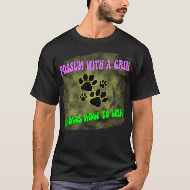 Camiseta posum opossum gracioso gato callejero de meme de b (Anverso)
