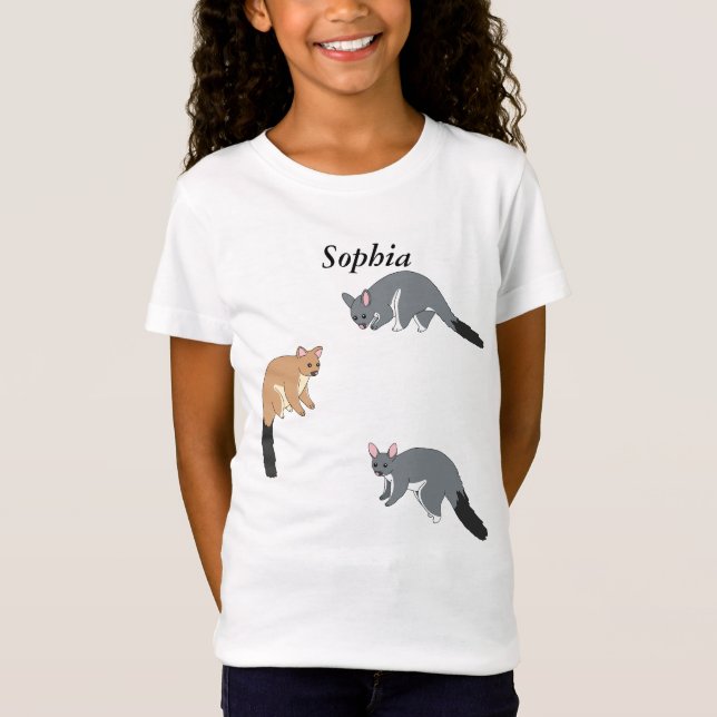 Camiseta Pósums de cola tupida (Anverso)