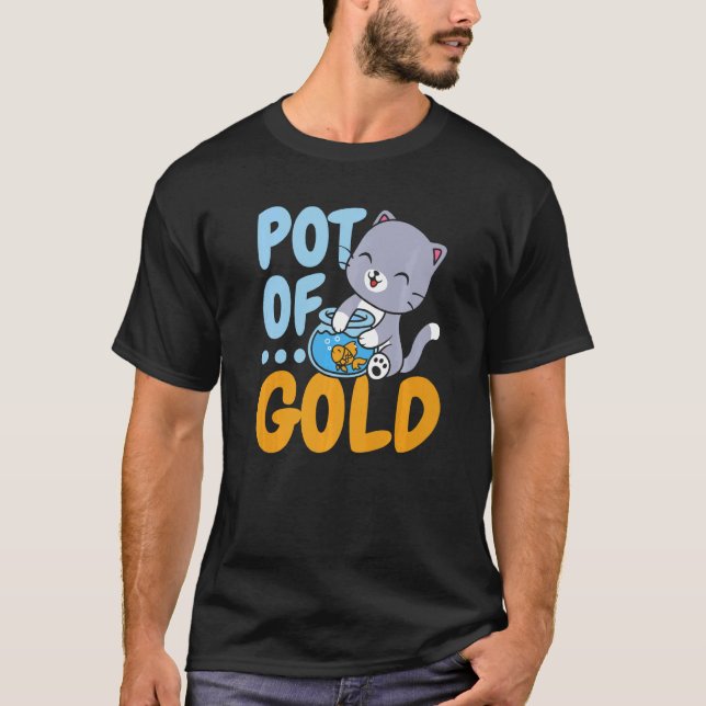 Camiseta Pot Of Gold Fish Aquarist Fishkeeping Goldfish (Anverso)