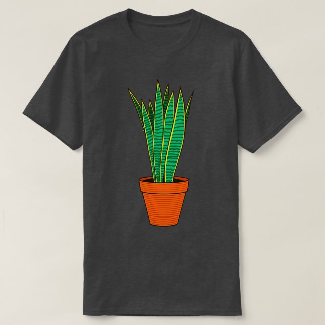 Camiseta Pota De La Planta De Serpientes (Diseño del anverso)