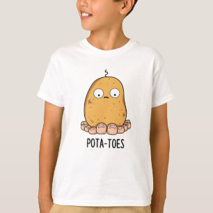 Camiseta Pota-Toes Graciosa Patata Con Toes Pun