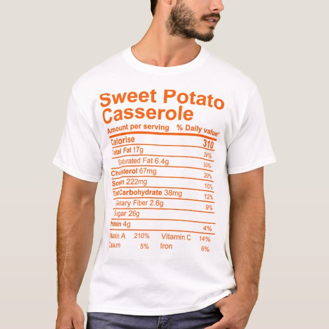 Camiseta Potato dulce Casserole (Anverso)