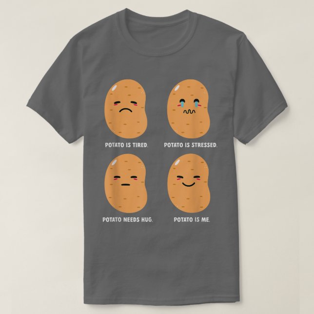 Camiseta Potato emocional Cute Potato Spud (Diseño del anverso)