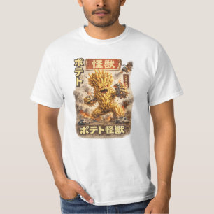 Camiseta Potato Kaiju – Póster de Monstruo Japonés Retro