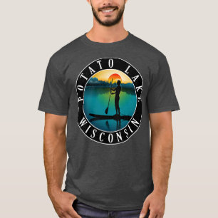 Camiseta Potato Lake Wisconsin Paddleboarding