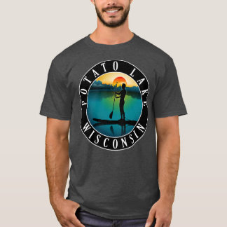 Camiseta Potato Lake Wisconsin Paddleboarding