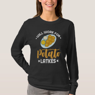 Camiseta Potato lata receta de panqueque de comida judía