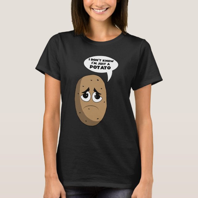 Camiseta Potato Root Vegetable Vegan Vegetarian (Anverso)