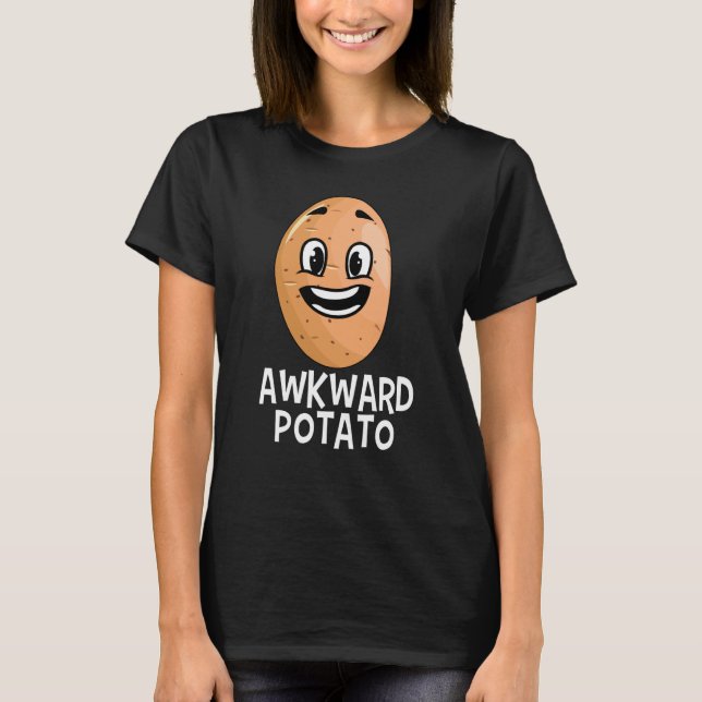 Camiseta Potato Root Vegetable Vegan Vegetarian Awkward (Anverso)