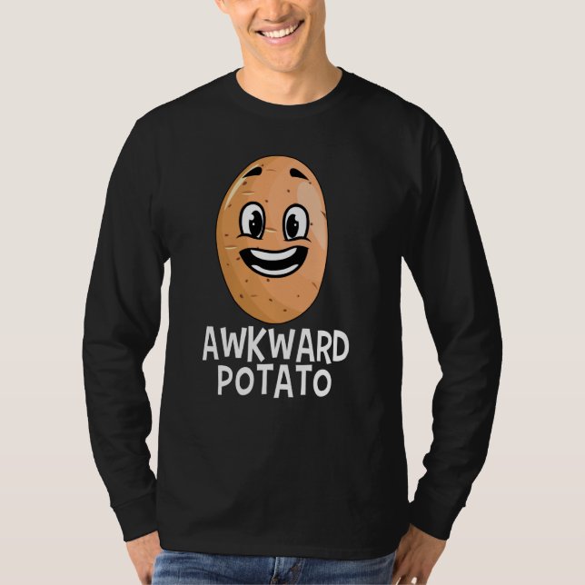 Camiseta Potato Root Vegetable Vegan Vegetarian Awkward (Anverso)