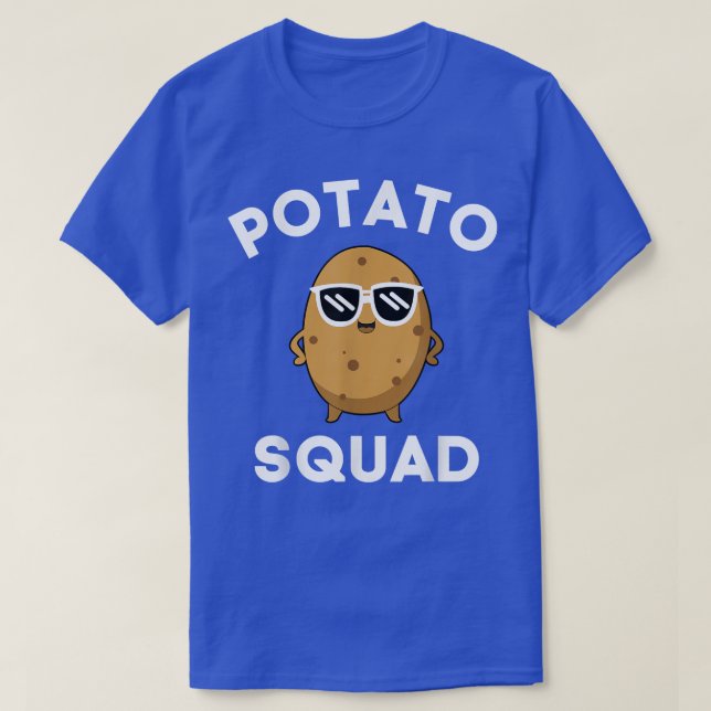 Camiseta POTATO SQUAD Gracioso Vegetario sonriente (Diseño del anverso)