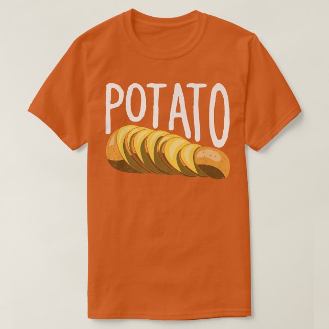 Camiseta Potato Vegan Diseño Guay Comida vegetariana Tee Ve (Diseño del anverso)