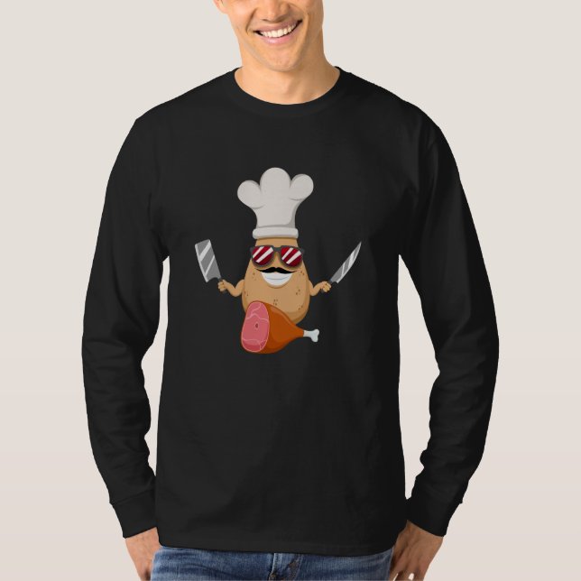 Camiseta Potatoe Budger Vegetable Hobby Chef (Anverso)