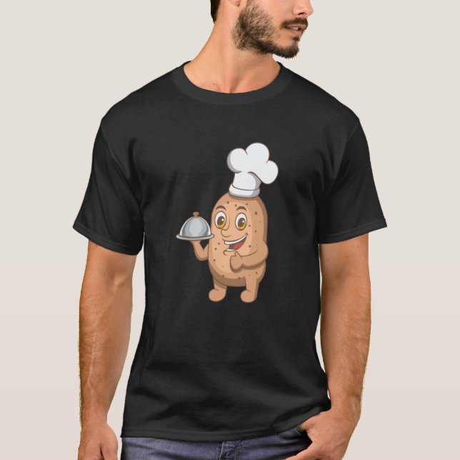 Camiseta Potatoe Hobby Chef Ironic Vegetable Cooking (Anverso)